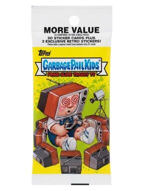 Vintage Garbage Pail Kids Retro Prime Slime Trashy TV Pack 2016 NIP Rare